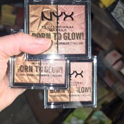 NYX Born to Glow Icy Highlighter in gold & brown