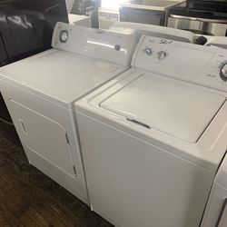 White Whirlpool Affordable Washer And Dryer Set