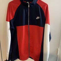 Red , Blue And White Nike Fleece $60