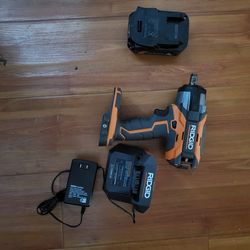 Like New OCTANE RidGid  BRUSHLESS  18v impact Wrench  Kit, OCTANE LINE IS BETTER THAN THE NEWER STUFF.