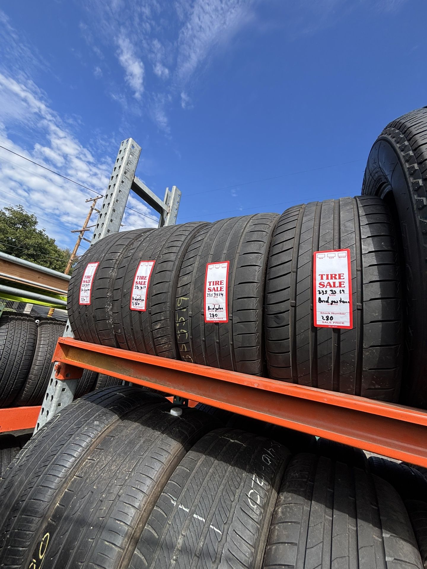 (4)235/35/19 Bridgestone 