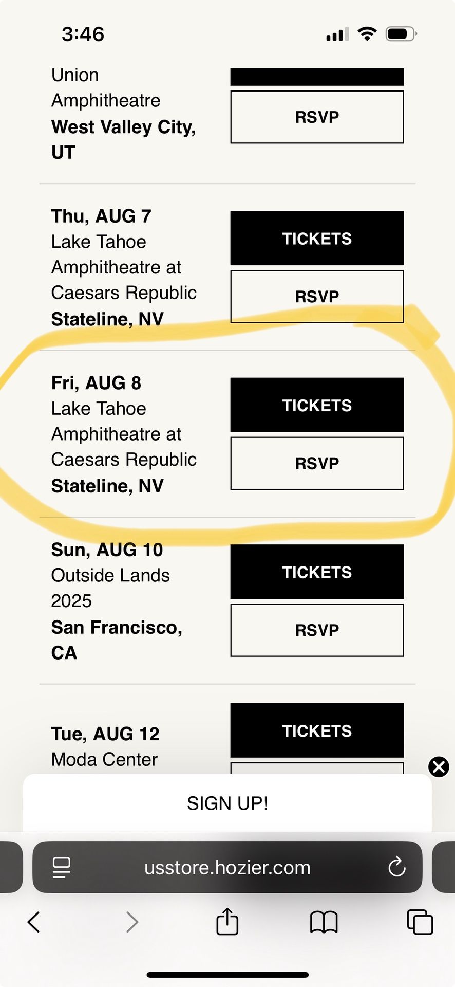 Hozier And Gigi Perez August 8th