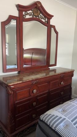 Cherry wood bedroom set