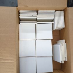 White Rough Surface 4 1/4x4 1/4