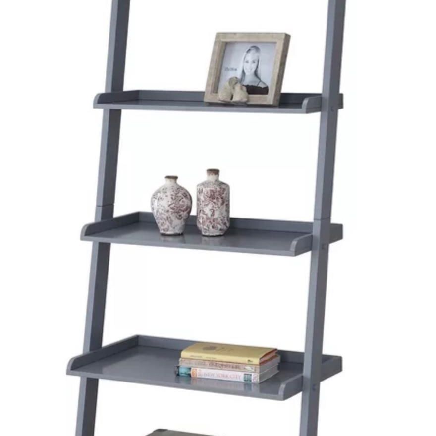 Gray Ladder Bookcase