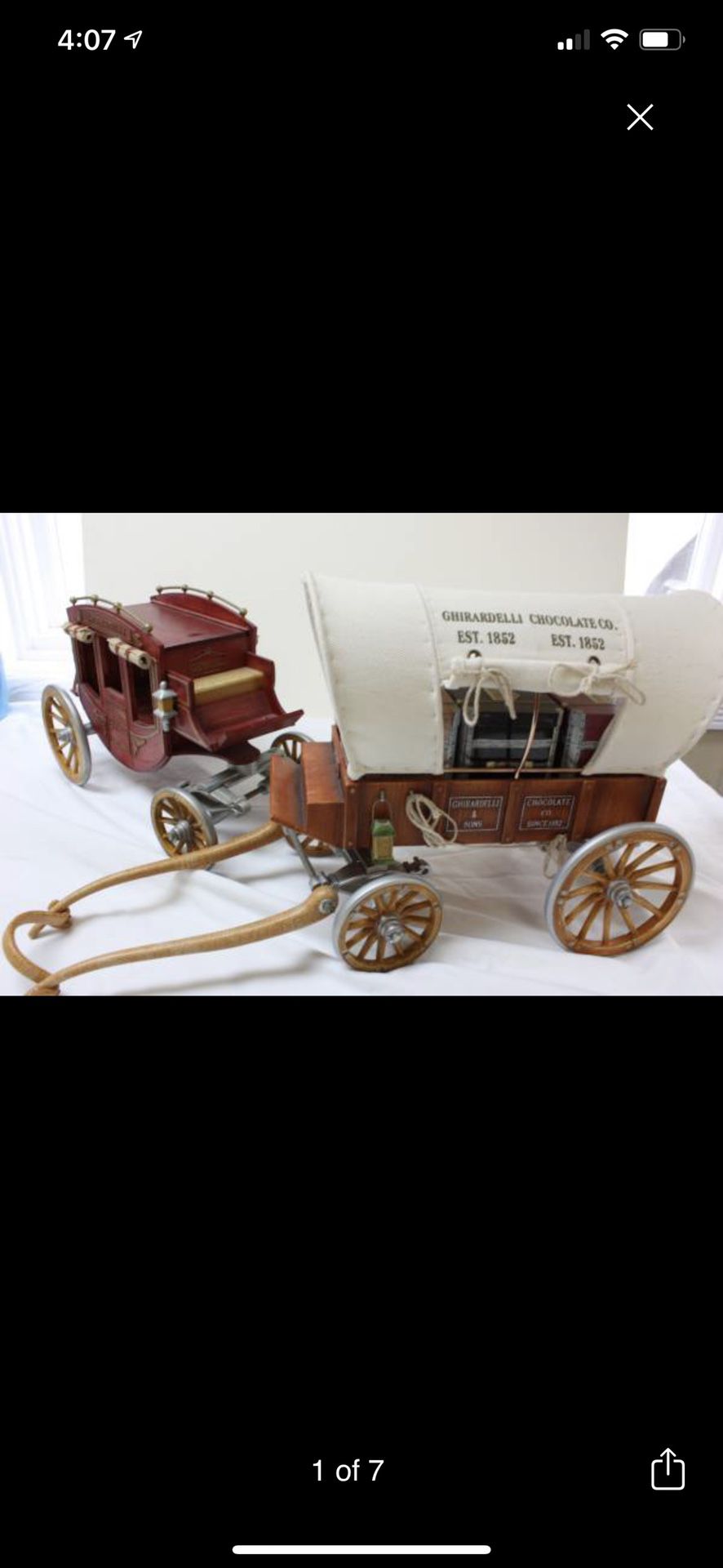 Ghiradelli Covered Wagon and Stage Coach
