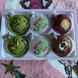 Grinch Ornaments, Set Of 6