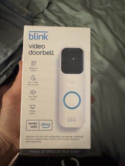 Blink Video Doorbell New White
