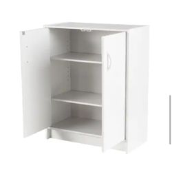 ClosetMaid 32 in. H x 24 in. W x 12 in. D White Wood Look 2-Door Stackable Storage Organizer