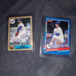 2 Orel Hershiser Cards