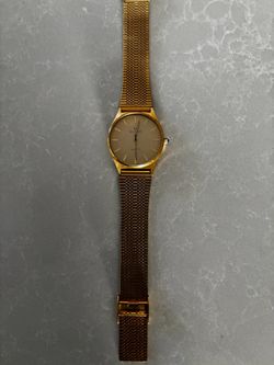 Vintage Helbros  Watch , gold tone dial , Britain  Branded , new battery .