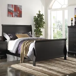 California king size sleigh beds with orthopedic mattress