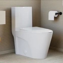 Swiss Madison
St. Tropez 1-Piece 1.1/1.6 GPF Dual Flush Elongated Toilet in Glossy White