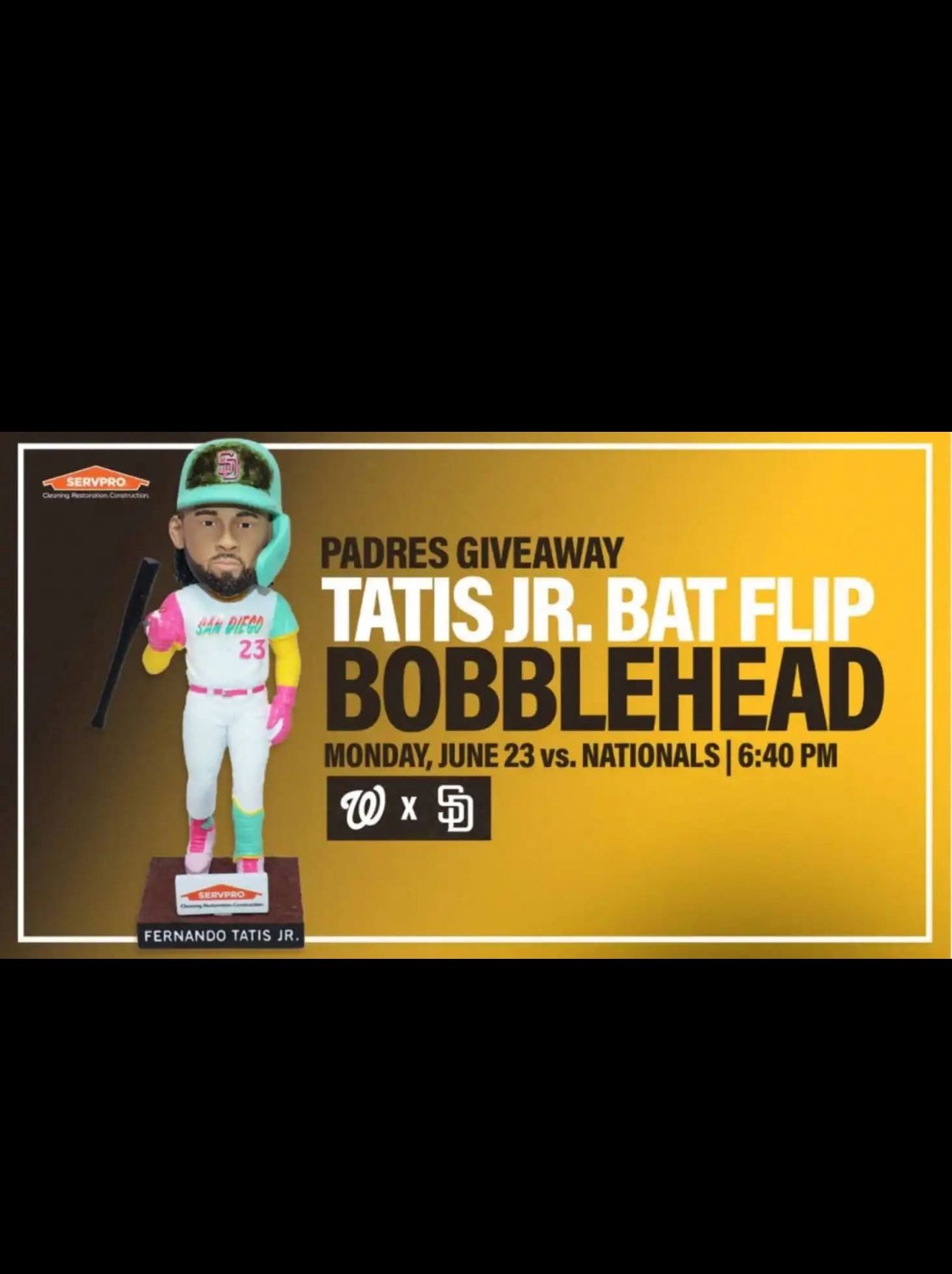 One Solo Ticket For Tatis Bobbleahead