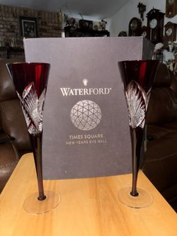 2014 waterford imagination ruby pair in box