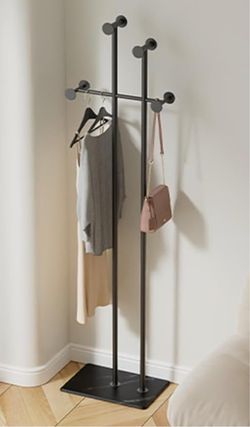 Modern Black Marble Base Coat Rack