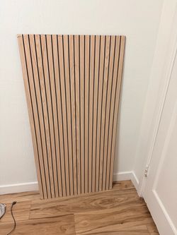 4-Piece Wood Slat Wall Panel for Interior Wall Decor