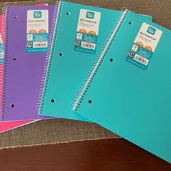 4 - 100 Sheets Notebooks 