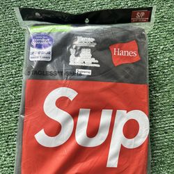 Supreme x Hanes Tagless Tees (3 Pack) Black