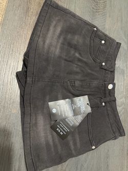 Black Denim Mini Skirt with Tags