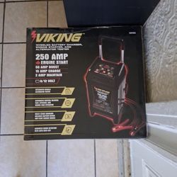 Viking Wheeled Battery Charger, Engine Starter, And Alternator Tester 