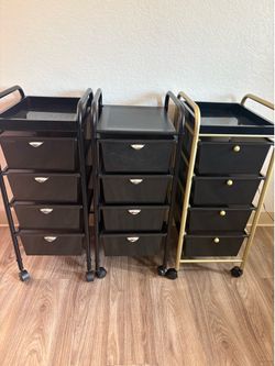 4 drawer rolling carts/storage