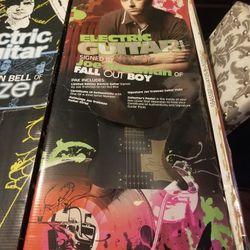 2 Electric guitars Fallout boy, Weezer