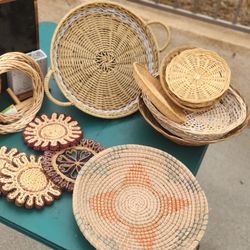 Boho Baskets Wall Decor 