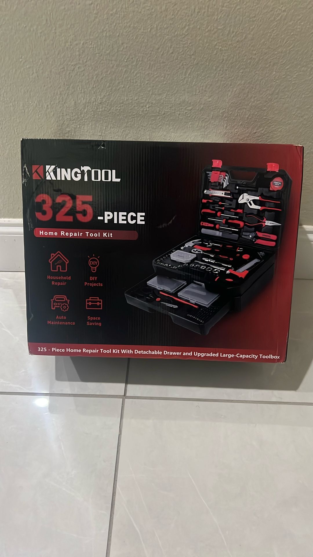 325 Piece Set Of Tools New Never Opened