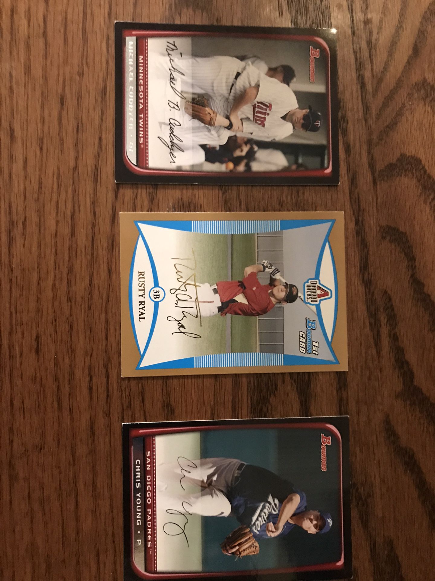 Lot Of 3 Baseball Cards
