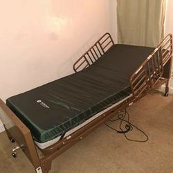 Hospital bed w/mattress & side rails. Full electric! Brand new!  