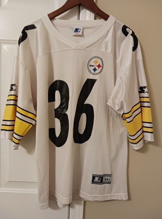 Hard to find Vintage - "Authentic Starter Apparel 1995 White" Pittsburgh Steelers Jersey - JEROME BETTIS The Bus.
Asking $50 Or Best Offer 👈😊