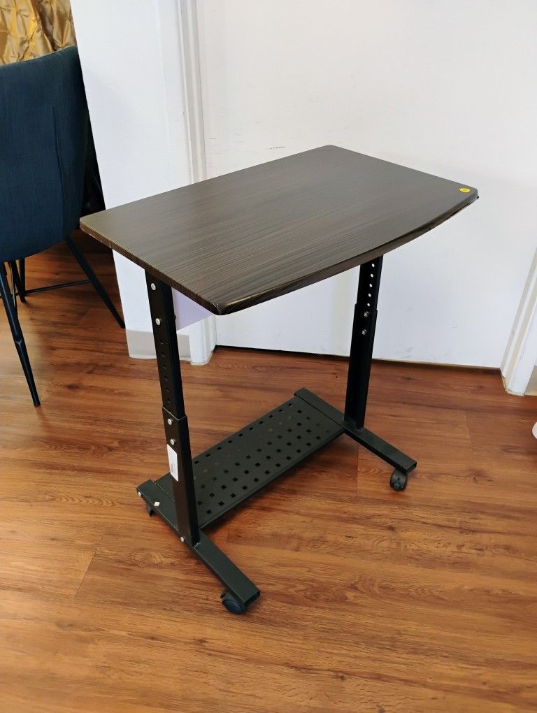 Adjustable Computer Desk With Wheels
