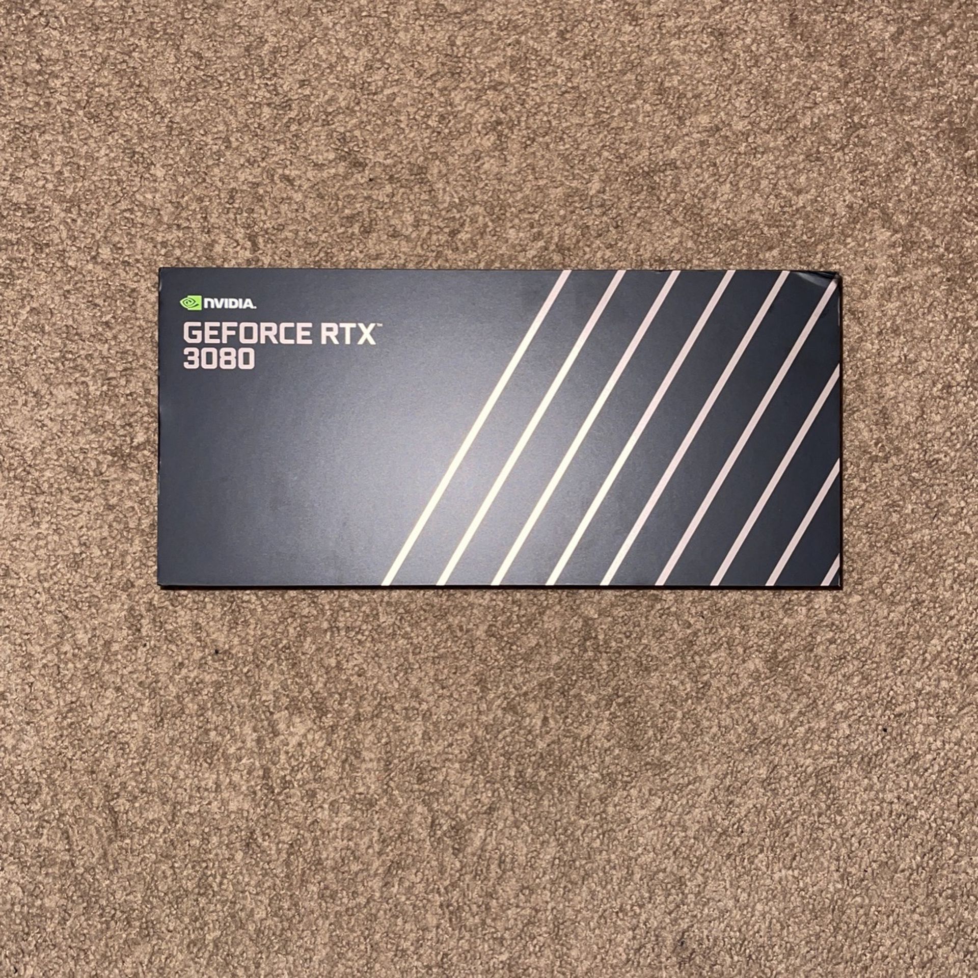 NVIDIA GeForce RTX 3080 10GB GDDR6X PCI Express 4.0 Graphics Card - Titanium and Black Founders Edition