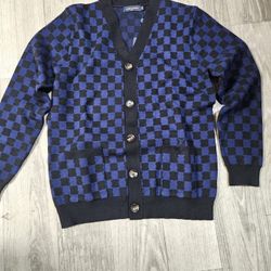 Navy And Black LV Cardigan 