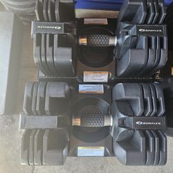 Pair Of Bowflex Dumbbells  60lbs Each 
