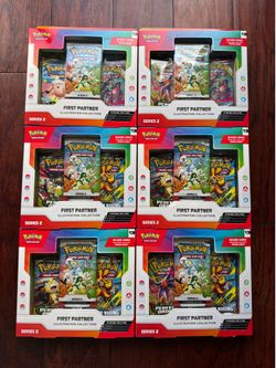 Pokemon TCG First Partner Illustration Collection Series 2 - 6x