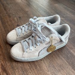 Puma Suede Low-Top Sneakers one piece anime