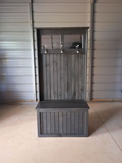 3-In-1 Hall Tree with Shoe Storage ( Free Delivery if Needed)