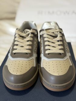 Brand New Authentic Christian Dior B27 Low-Top Oblique Sneakers – Gray/Beige – Complete Set