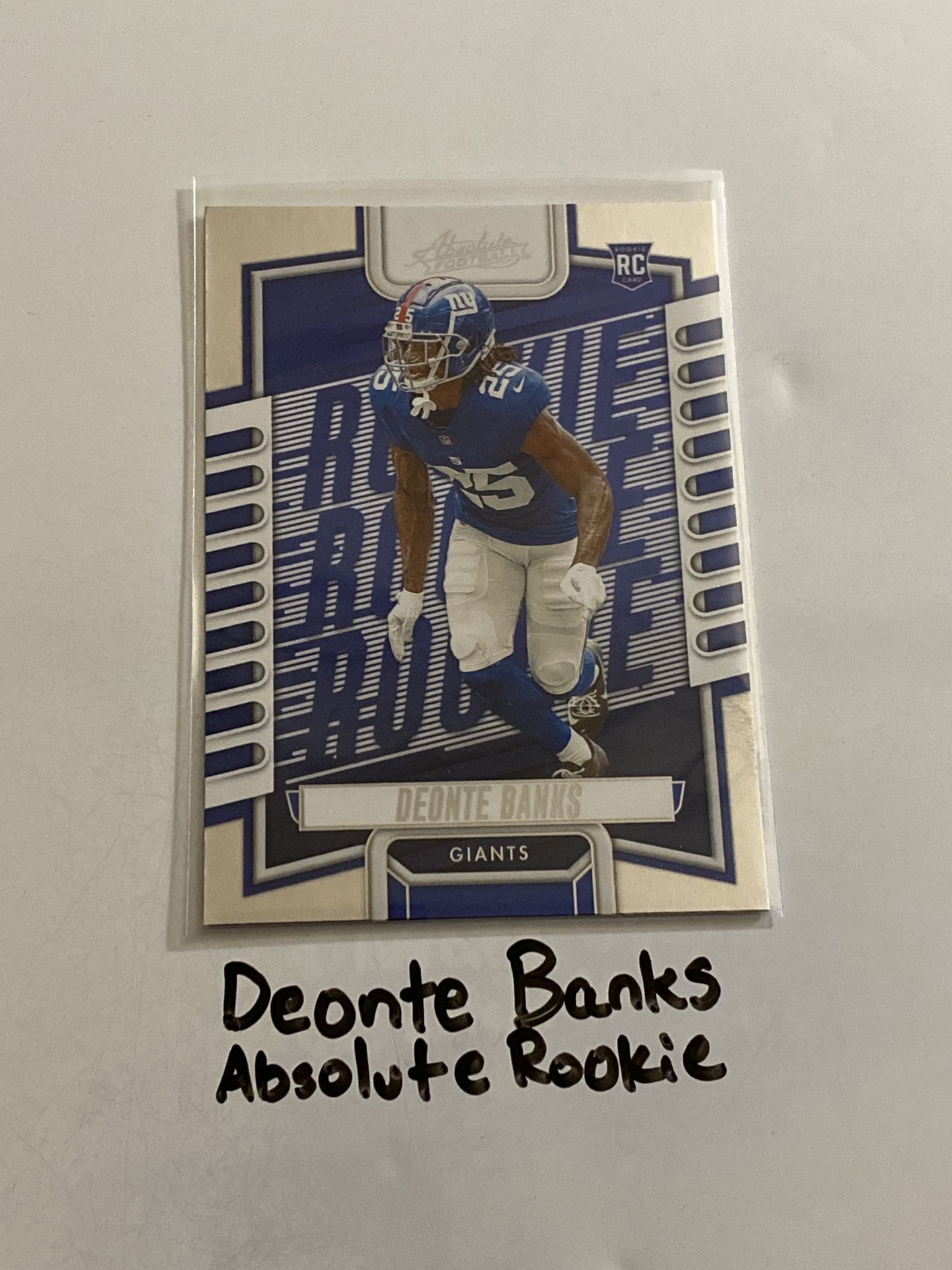 Deonte Banks New York Giants CB Absolute Rookie Card. 