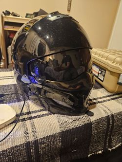 Dot approved open face hybrid helmet
