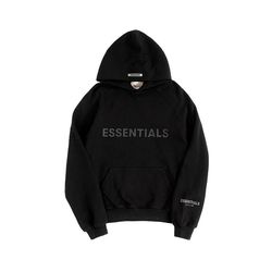 Black Essentials Hoodie Size:Medium 