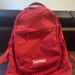 2019 Spring Summer Supreme Red Backpack