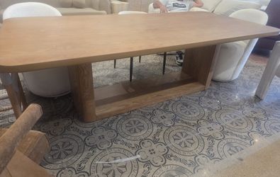 Brand New Gorgeous 95" RH ligne Style Wood Dining Table 
