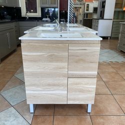 NEW ~ Modern PVC Bathroom Vanity - 30 inches
