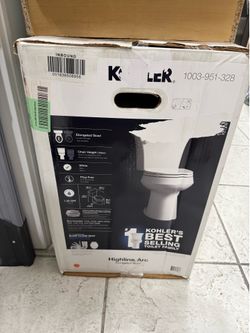 KOHLER - KOHLER — Highline Arc 12 in. Rough In 2-Piece 1.28 GFP Single Flush Elongated Chair Height Toilet in White with Soft Close Seat