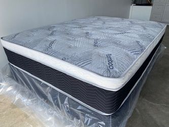 Full Euro Bamboo Orthopedic Pillow Top!•••