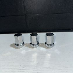 Three Hex Shank Lug Nuts (1 3/4” X 3/4”)