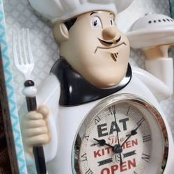 Funny COOK kitchen Clock